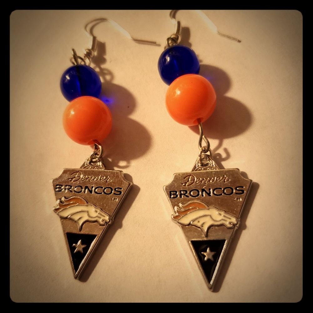 Denver Broncos earrings